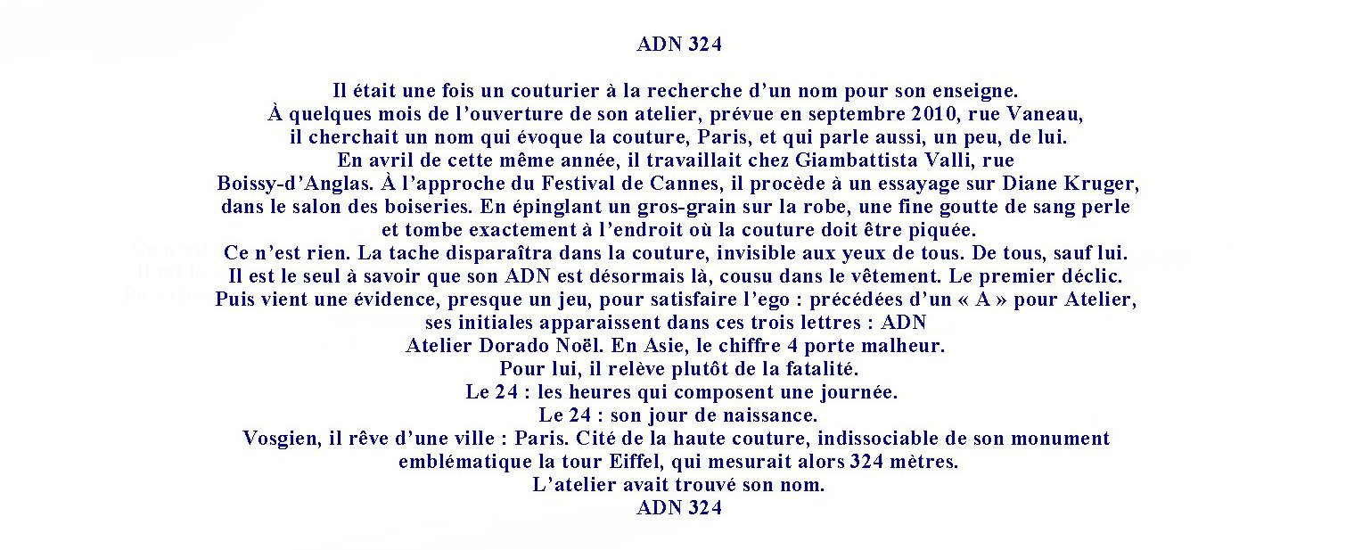 ADN324 Histoire Noel Dorado